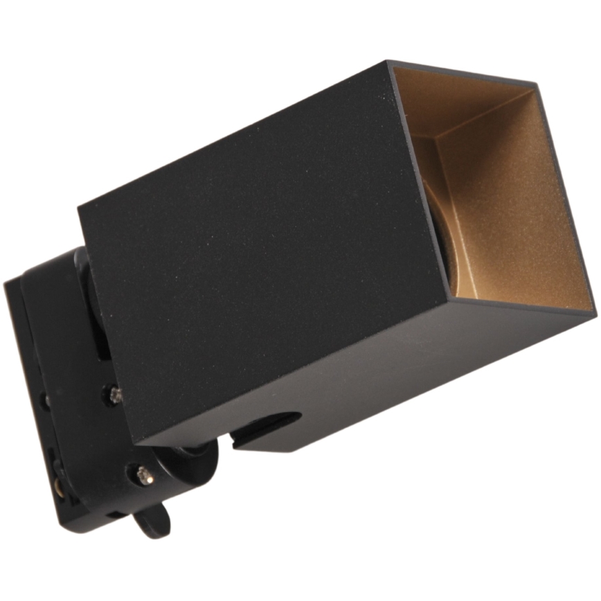 Точечный светильник для трековой системы SQUARE 3xGU10/10W/230V + 1 м трековая система черный