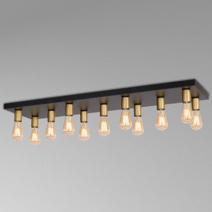 Точечный светильник FILO 11xE27/60W/230V черный/золотистый