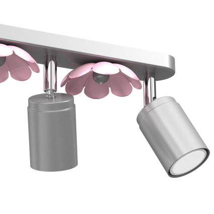 Точечный светильник FLOWER 3xGU10/8W/230V матовый хром