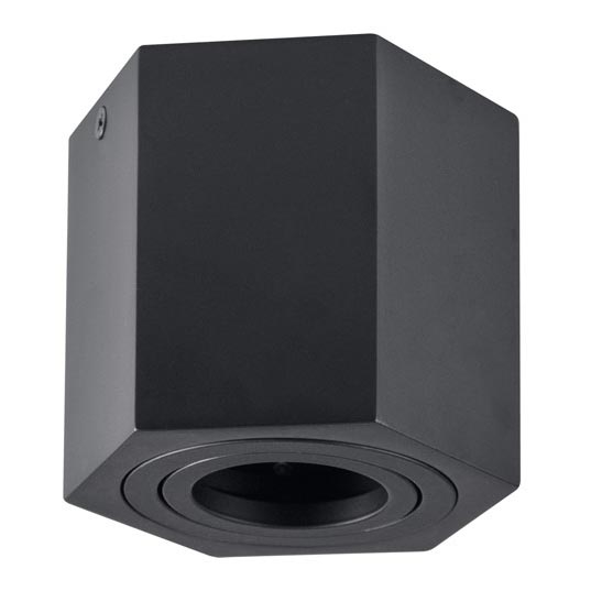 Точечный светильник HEXAGON 1xGU10/10W/230V черный