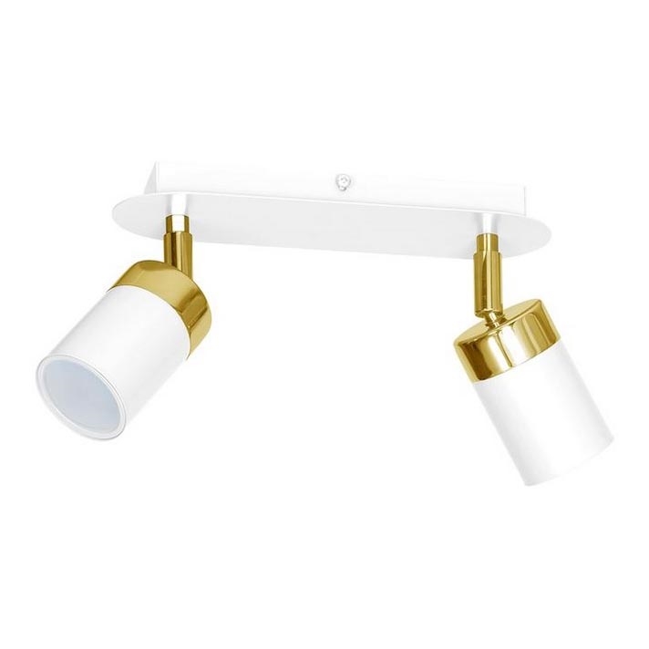 Точечный светильник JOKER 2xGU10/25W/230V белый/золотой