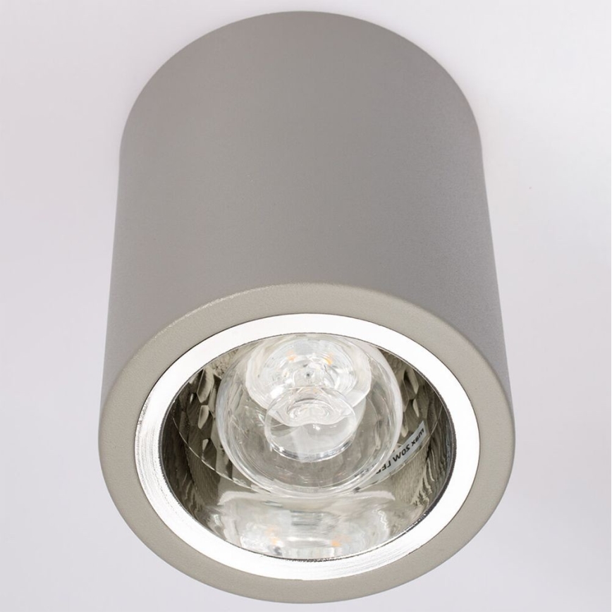 Точечный светильник JUPITER 1xE27/20W/230V диаметр 9,8 см серый