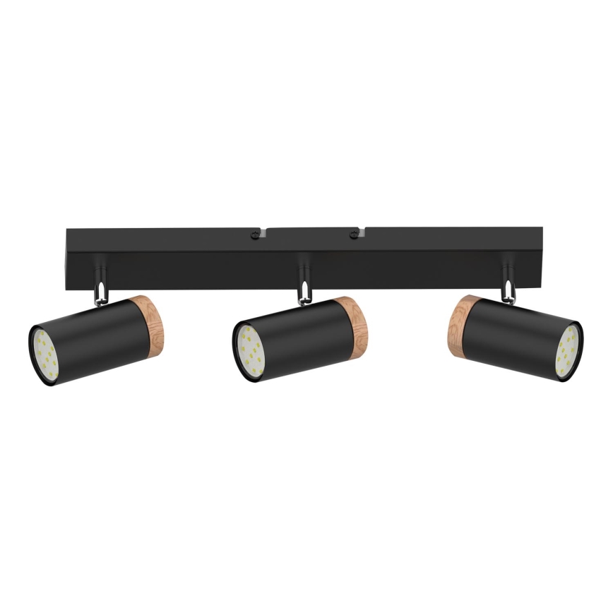Точечный светильник LAGOS 3xGU10/15W/230V черный/коричневый