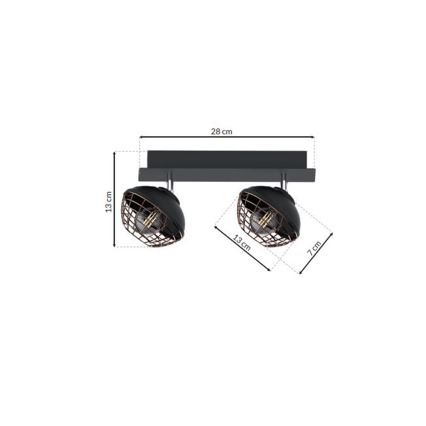 Точечный светильник LOGAN 2xE14/40W/230V