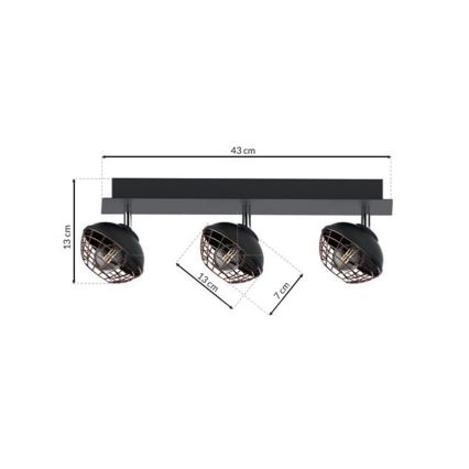 Точечный светильник LOGAN 3xE14/40W/230V