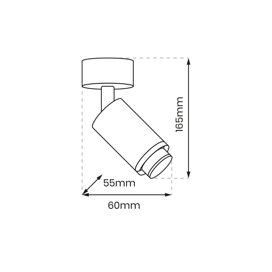 Точечный светильник MICA 1xGU10/25W/230V белый