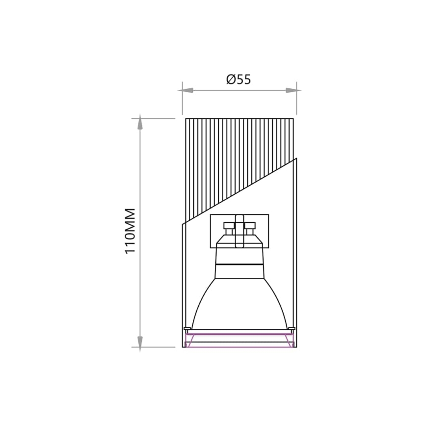 Точечный светильник NEO 1xGU10/8W/230V черный/золотистый