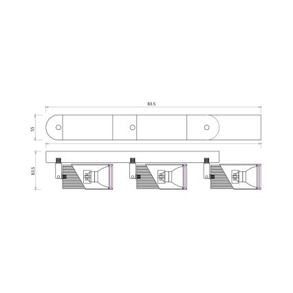 Точечный светильник NEO 3xGU10/8W/230V белый