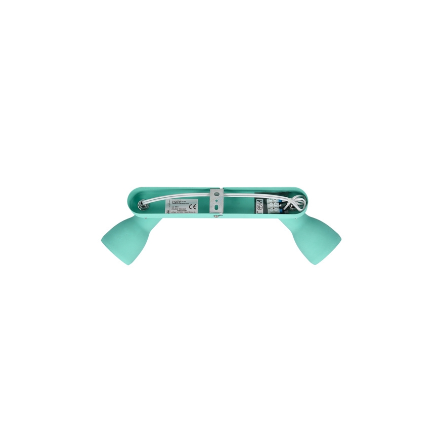 Точечный светильник PICARDO 2xE14/40W/230V бирюзовый
