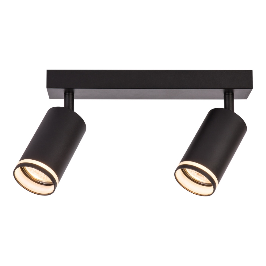 Точечный светильник PIPE 2xGU10/10Вт/230В чёрный