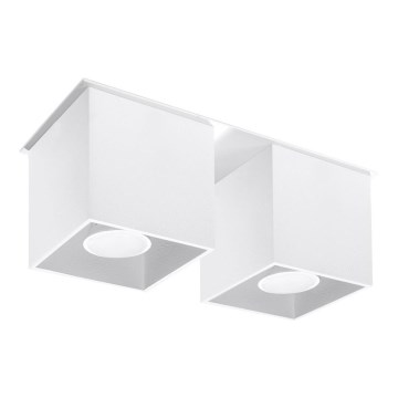 Точечный светильник QUAD 2 2xGU10/40W/230V белый