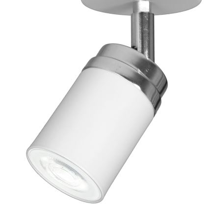 Точечный светильник RENO 1xGU10/8W/230V белый/блестящий хром