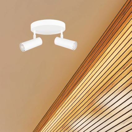Точечный светильник ROSETTE 2xGU10/7W/230V белый