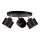 Точечный светильник SIMPLY BLACK 3xE27/60W/230V диаметр 30 см