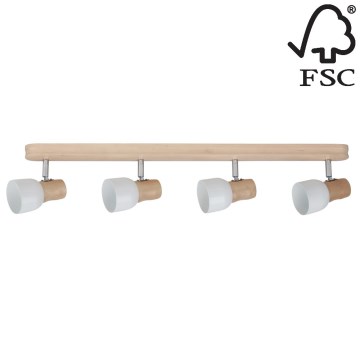 Точечный светильник SVANTJE 4xE14/40W/230V береза - сертифицировано FSC
