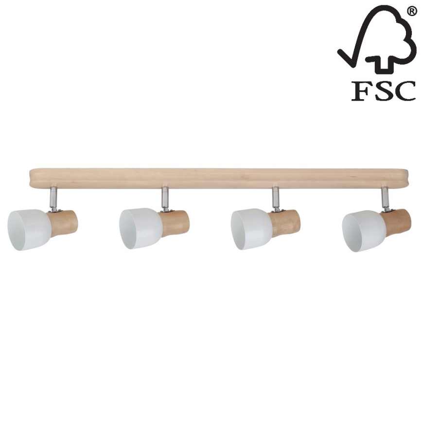 Точечный светильник SVANTJE 4xE14/40W/230V береза - сертифицировано FSC