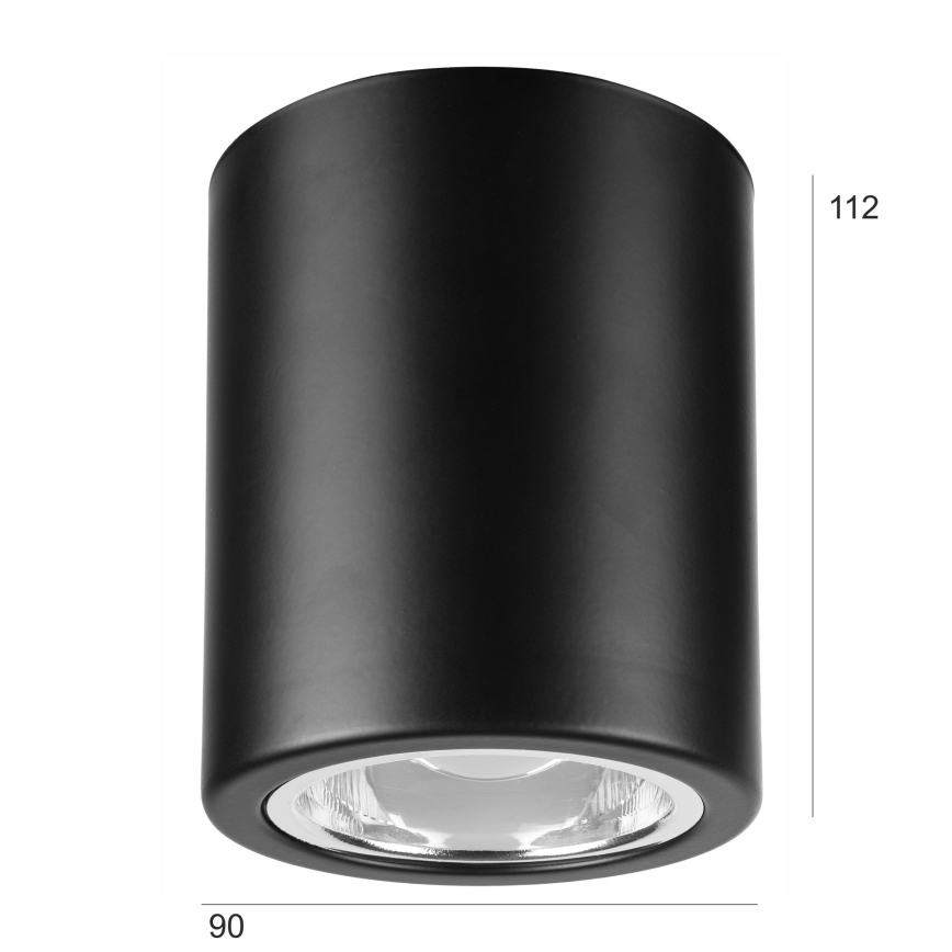 Точечный светильник TACO 1xE27/15W/230V черный