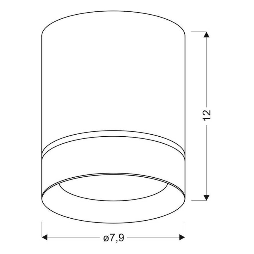 Точечный светильник TUBA 1xGU10/15W/230V белый