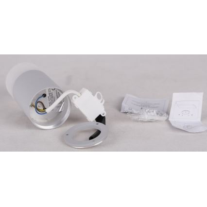Точечный светильник TUBA 1xGU10/15W/230V серый/белый