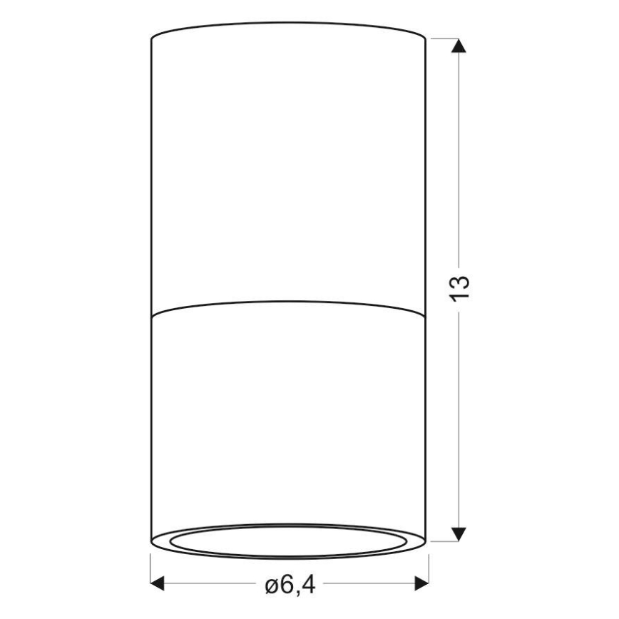 Точечный светильник TUBA 1xGU10/15W/230V серый/белый
