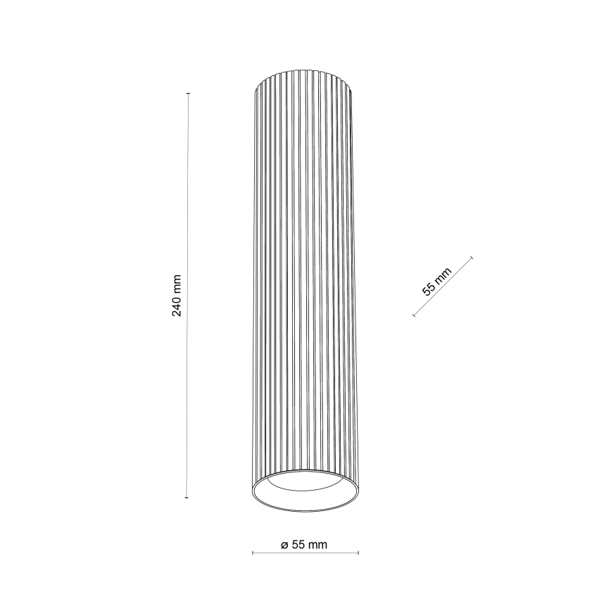 Точечный светильник TUNE L 1xGU10/10W/230V 24 см черный