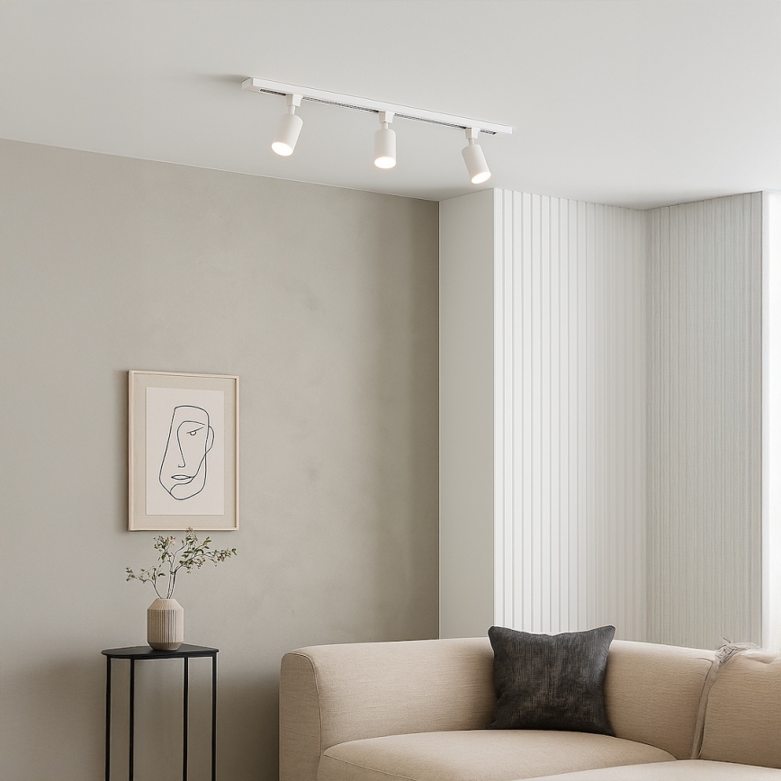 Точечный светильник в шинной системе TIGER 3xGU10/10W/230V белый