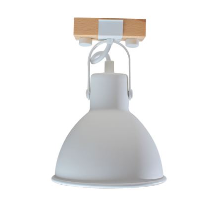 Точечный светильник 1xE27/40W/230V бук/белый