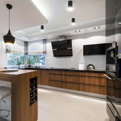 Точечный светильник 1xGU10/35W/230V черный/розовое золото