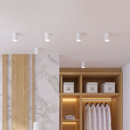 Точечный светильник 1xGU10/35W/230V круглый белая