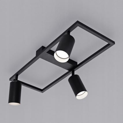 Точечный светильник 3xGU10/30W/230V чёрный