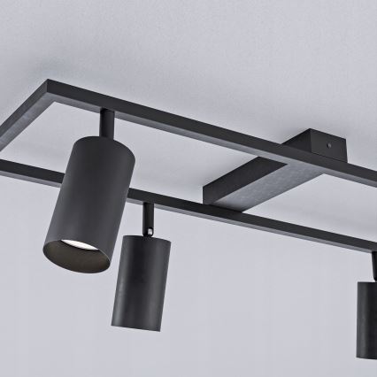 Точечный светильник 4xGU10/30W/230V черный