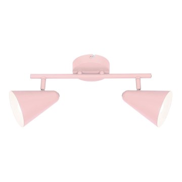 Точечный светильник AMOR 2xE14/40W/230V розовый