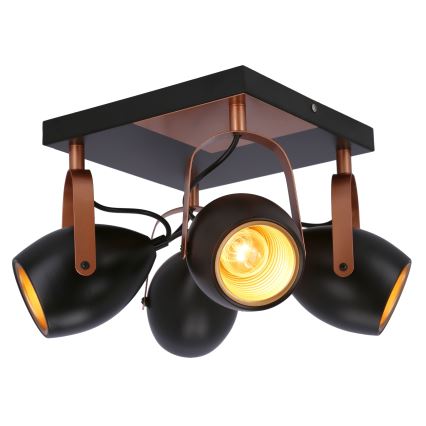 Точечный светильник ANICA 4xE14/40W/230V черный/медный