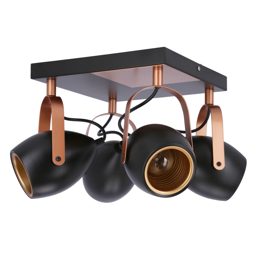 Точечный светильник ANICA 4xE14/40W/230V черный/медный