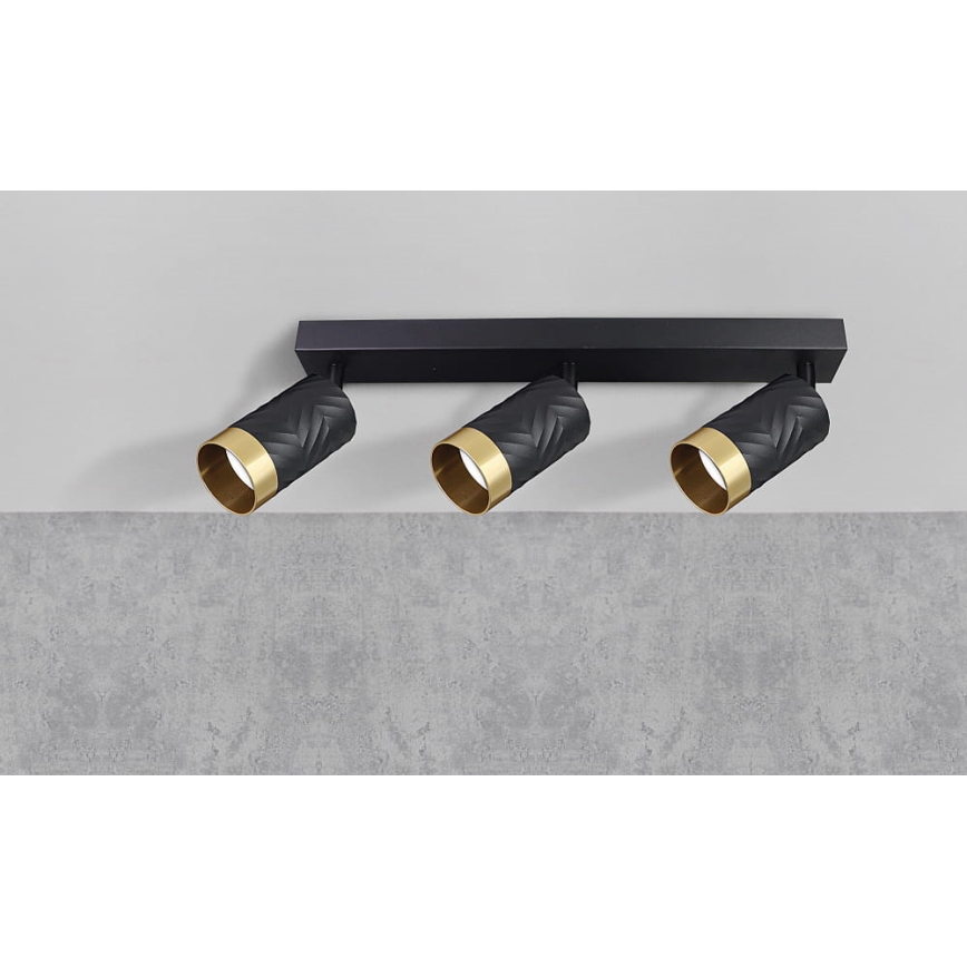 Точечный светильник ARRAS 3xGU10/10W/230V черный