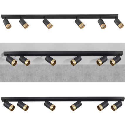 Точечный светильник ARRAS 6xGU10/10W/230V черный