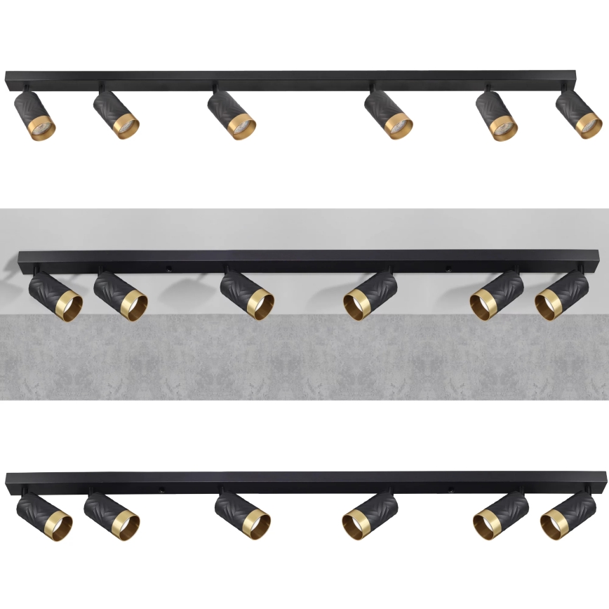 Точечный светильник ARRAS 6xGU10/10W/230V черный