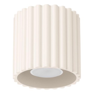 Точечный светильник AURA 1xGU10/10W/230V 10 см кремовый