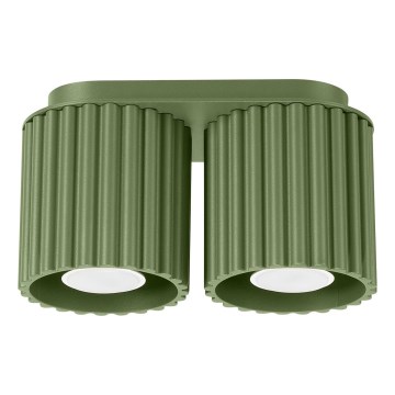 Точечный светильник AURA 2xGU10/10W/230V зелёный