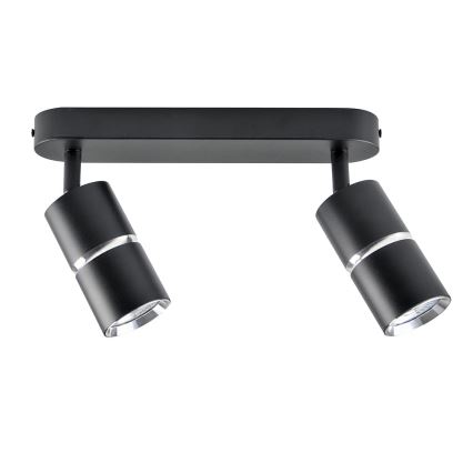 Точечный светильник BAMBOO 2xGU10/10W/230V черный