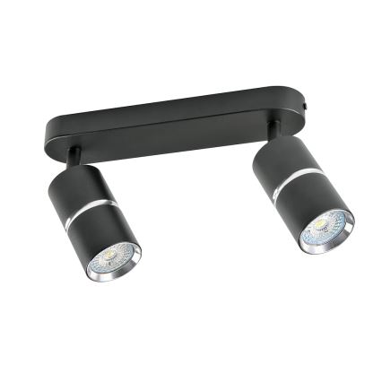 Точечный светильник BAMBOO 2xGU10/10W/230V черный