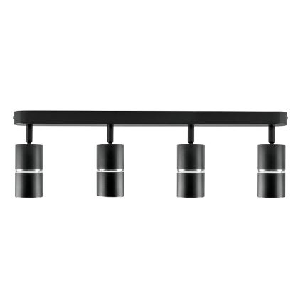 Точечный светильник BAMBOO 4xGU10/10W/230V черный