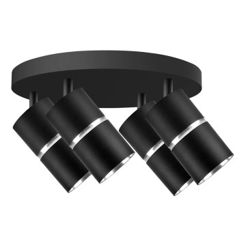 Точечный светильник BAMBOO 4xGU10/10W/230V черный