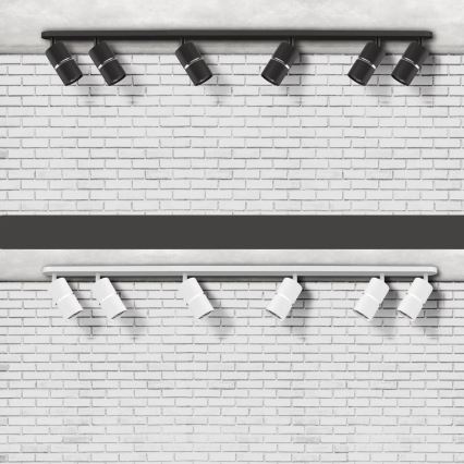 Точечный светильник BAMBOO 6xGU10/10W/230V черный