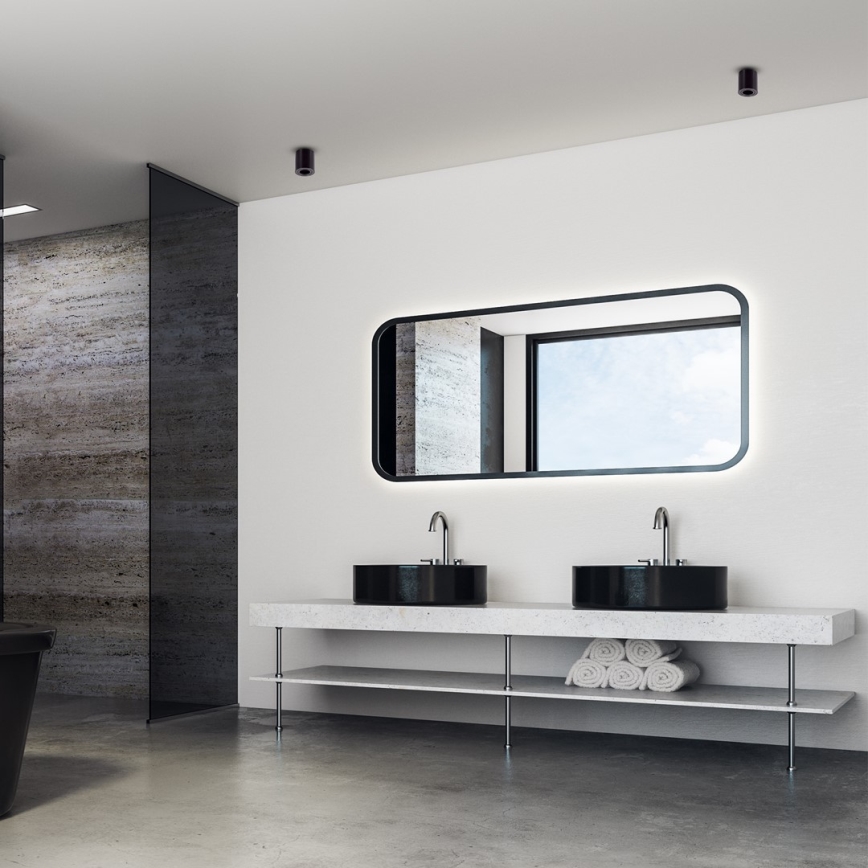 Точечный светильник BIMA 1xGU10/25W/230V круглый, черный