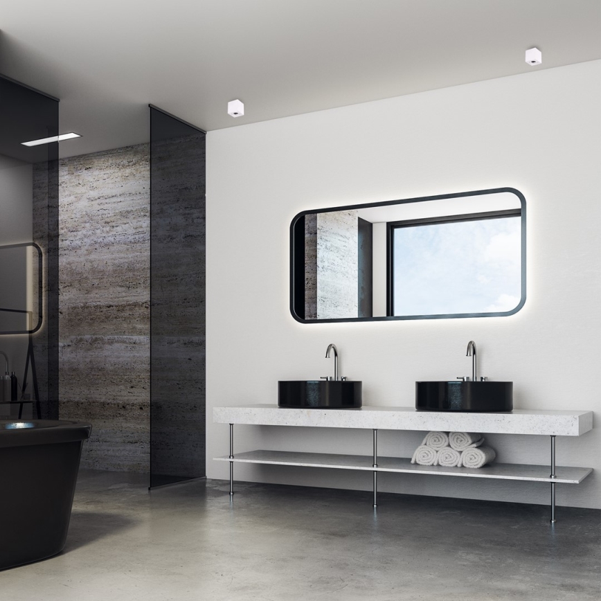 Точечный светильник BIMA 1xGU10/25W/230V квадратный, белый