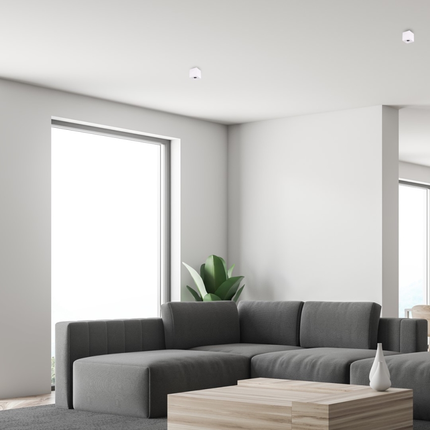 Точечный светильник BIMA 1xGU10/25W/230V квадратный, белый