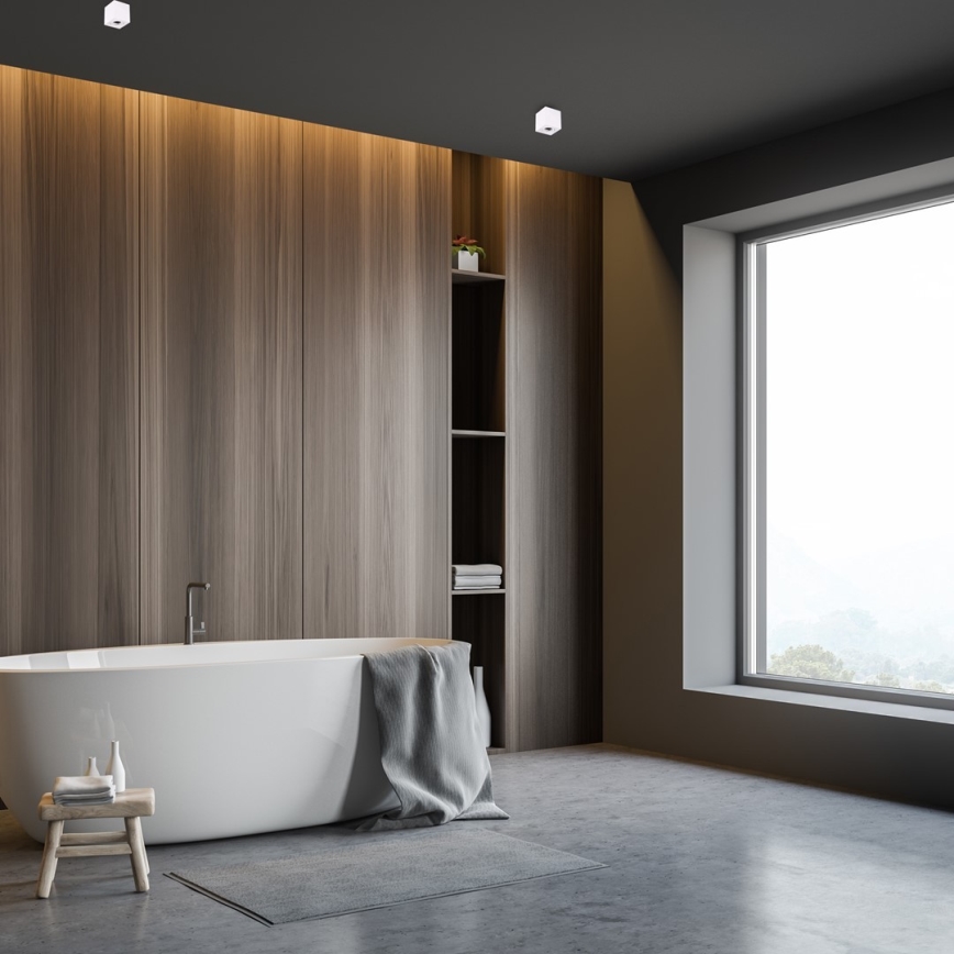 Точечный светильник BIMA 1xGU10/25W/230V квадратный, белый