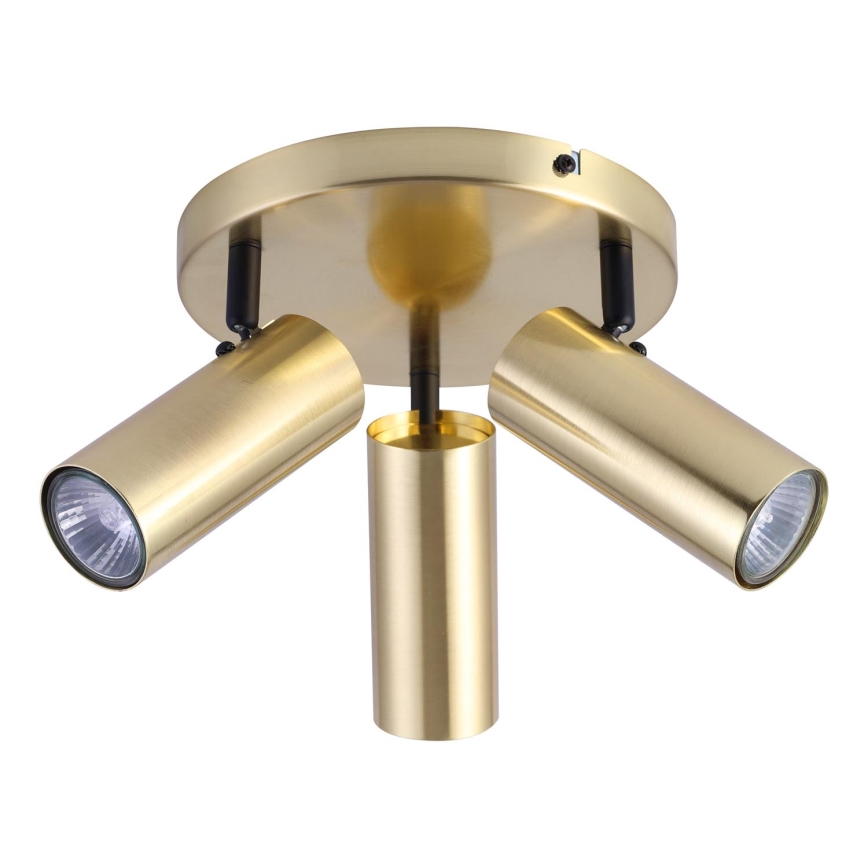 Точечный светильник COLLY 3xGU10/15W/230V золотистый