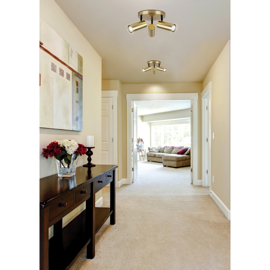 Точечный светильник COLLY 3xGU10/15W/230V золотистый